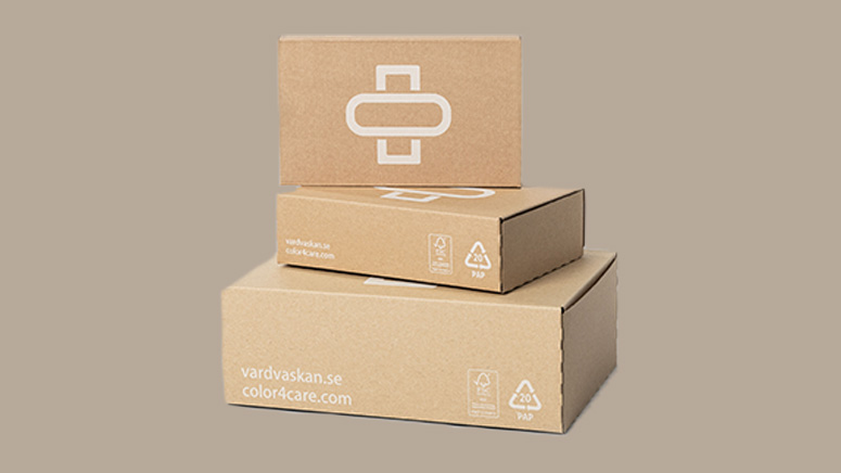 e-commerce boxes different designs Vårdväskan