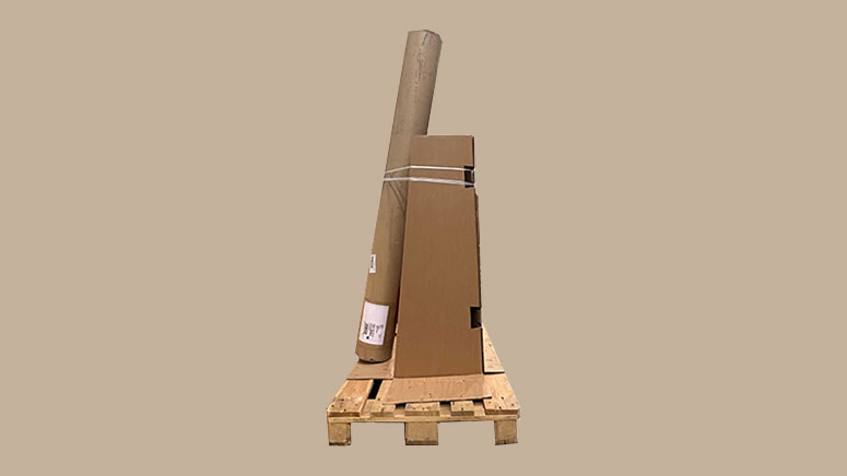 Corrugated palletsupport 